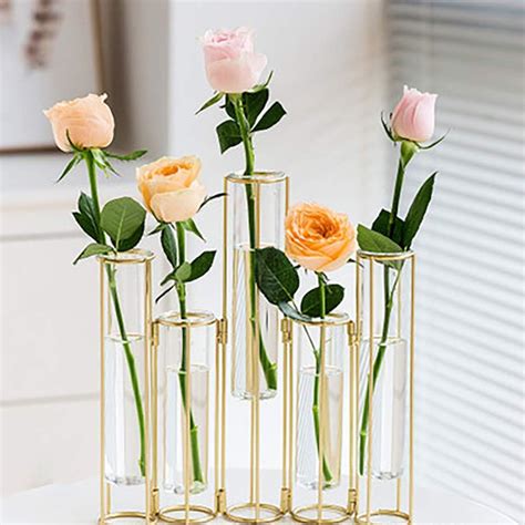 metallic box stand vases|Amazon.com: Metal Vase Stand.